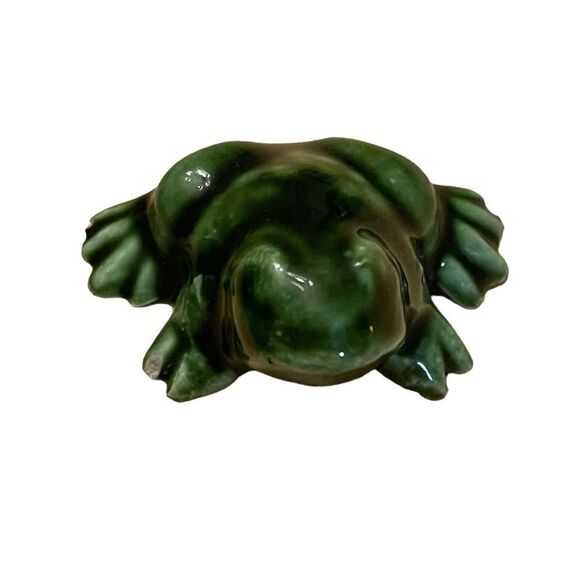 Vintage Ceramic Pottery Coqui Frog Pin Brooch - Picture 1 of 3